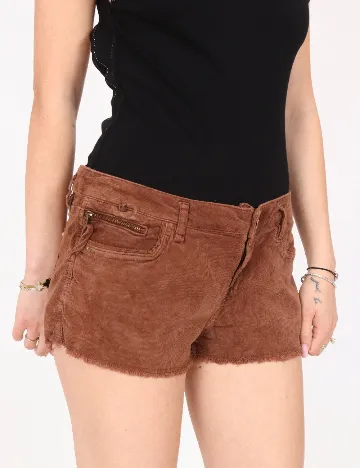 Pantaloni scurti Bershka, maro