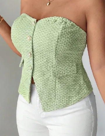 Top SHEIN CURVE, verde