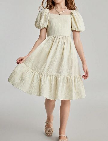 Rochie Shein Kids, ecru