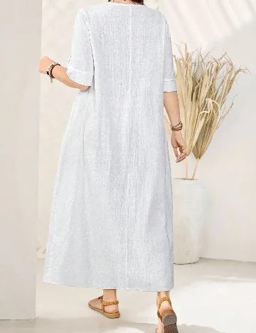 Rochie lunga SHEIN CURVE, alb