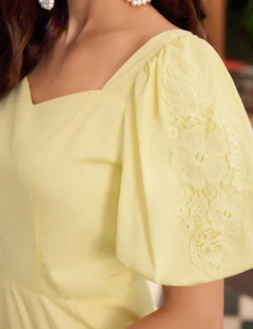 Rochie medie MOTF, galben
