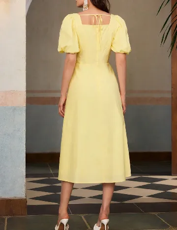 Rochie medie MOTF, galben