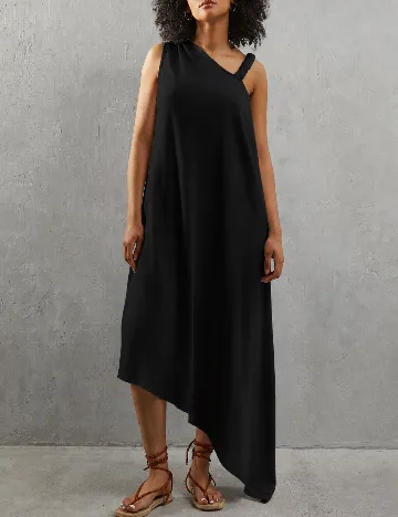 Rochie medie WAREHOUSE, negru