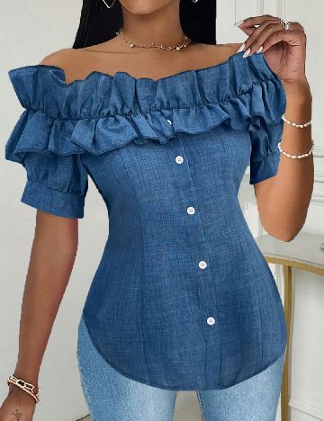 Bluza SHEIN, albastru