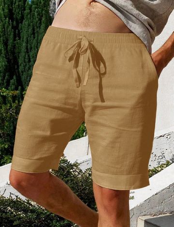 Pantaloni scurti SHEIN, maro