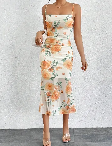 Rochie medie SHEIN, floral print