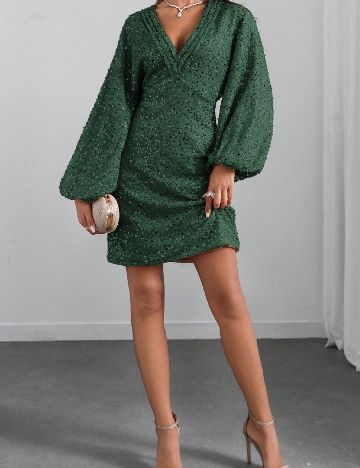 Rochie scurta SHEIN, verde