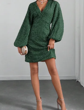 Rochie scurta SHEIN, verde