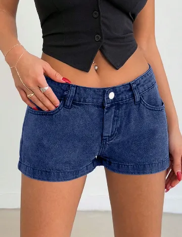 Pantaloni scurti SHEIN, albastru