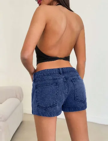Pantaloni scurti SHEIN, albastru