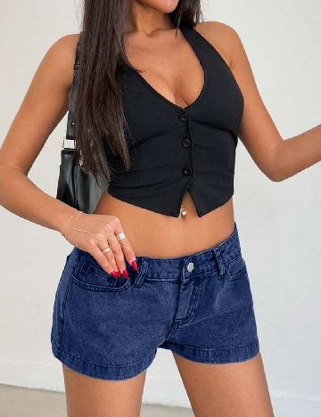 Pantaloni scurti SHEIN, albastru