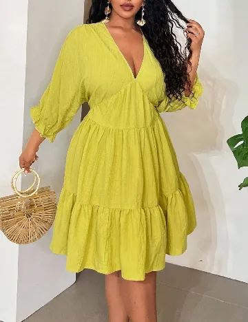Rochie scurta SHEIN CURVE, verde