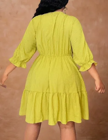 Rochie scurta SHEIN CURVE, verde