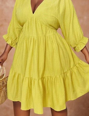 Rochie scurta SHEIN CURVE, verde