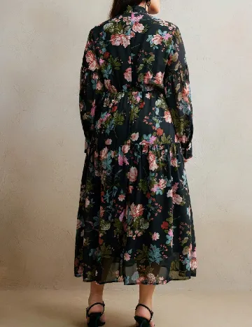 Rochie lunga SHEIN CURVE, floral print
