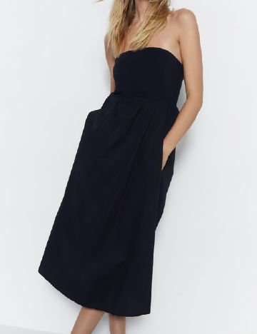 Rochie medie WAREHOUSE, negru