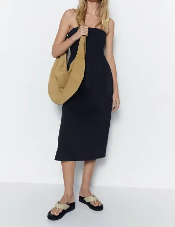 Rochie medie WAREHOUSE, negru