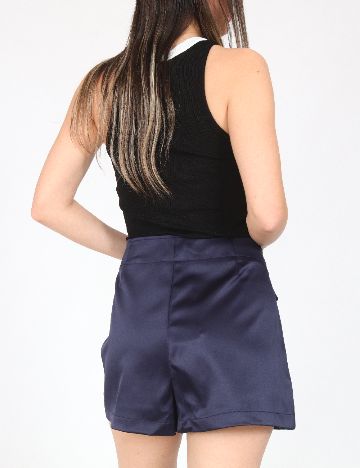 Pantaloni scurti Zara, bleumarin inchis