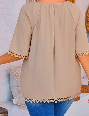 Bluza Emery Rose Curve, maro