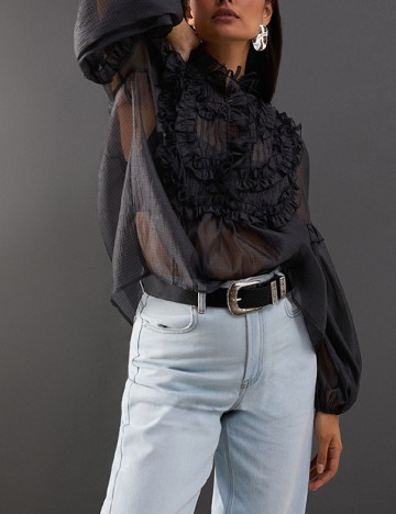 Bluza WAREHOUSE, negru