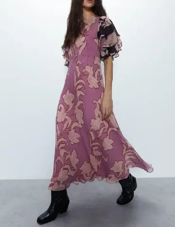 Rochie medie WAREHOUSE, mov