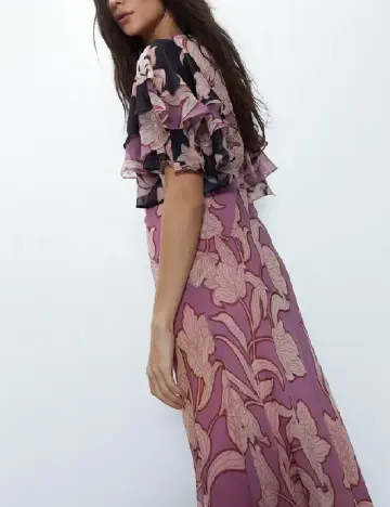 Rochie medie WAREHOUSE, mov