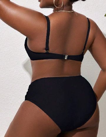 Costum de baie SHEIN CURVE, negru