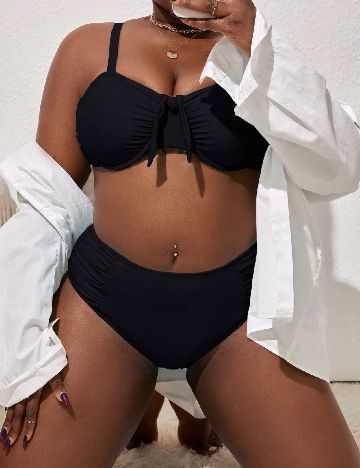 Costum de baie SHEIN CURVE, negru