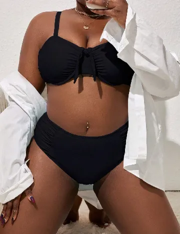 Costum de baie SHEIN CURVE, negru