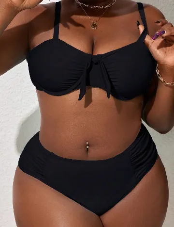 Costum de baie SHEIN CURVE, negru