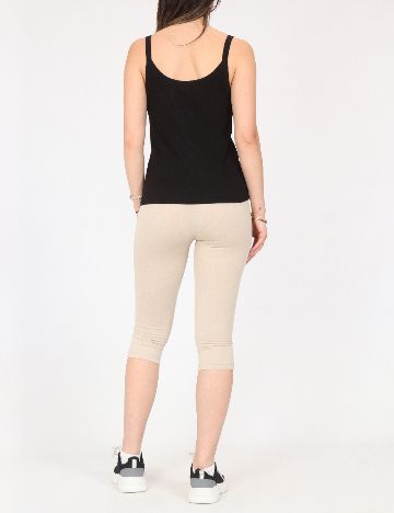 Colanti trei sferturi Bershka, crem