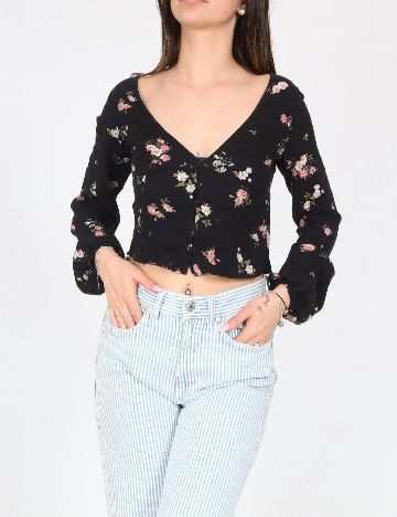 Top Pull&Bear, negru