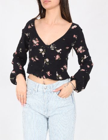 Top Pull&Bear, negru