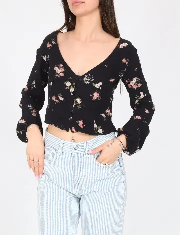 Top Pull&Bear, negru