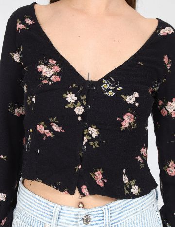 Top Pull&Bear, negru