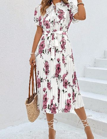Rochie medie SHEIN CURVE, floral print