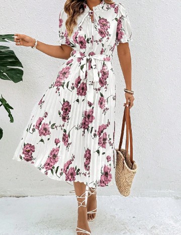 Rochie medie SHEIN CURVE, floral print
