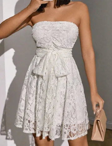 Rochie scurta SHEIN, alb