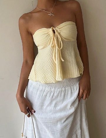 Top SHEIN, galben