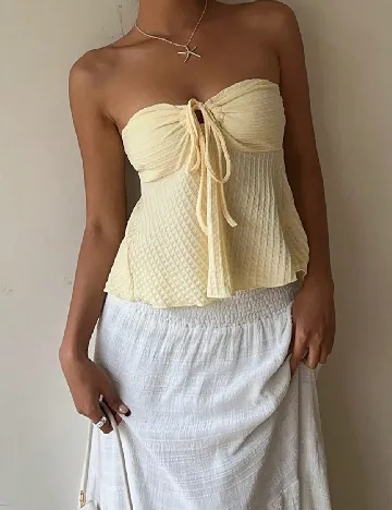 Top SHEIN, galben