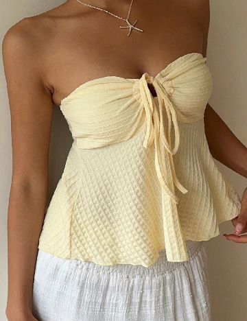 Top SHEIN, galben