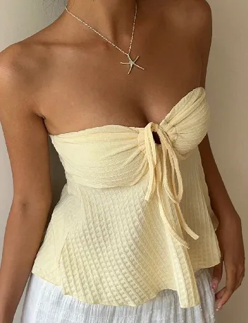 Top SHEIN, galben