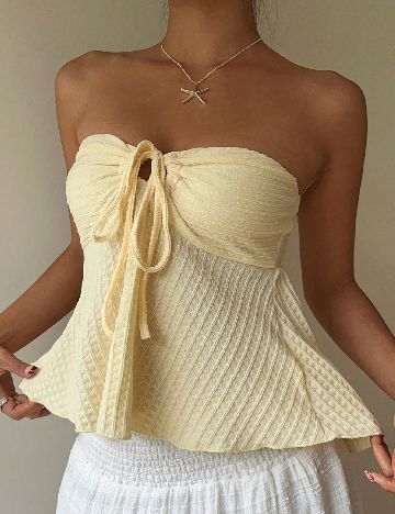 Top SHEIN, galben