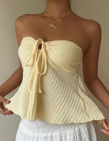 Top SHEIN, galben