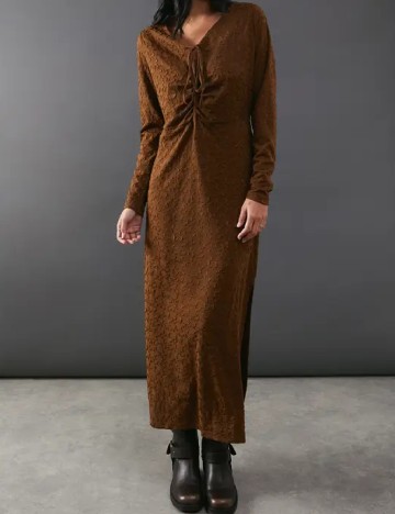 Rochie lunga WAREHOUSE, maro