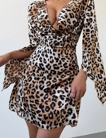 Rochie scurta SHEIN, animal print