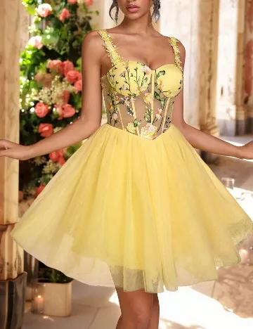 Rochie scurta SHEIN, galben