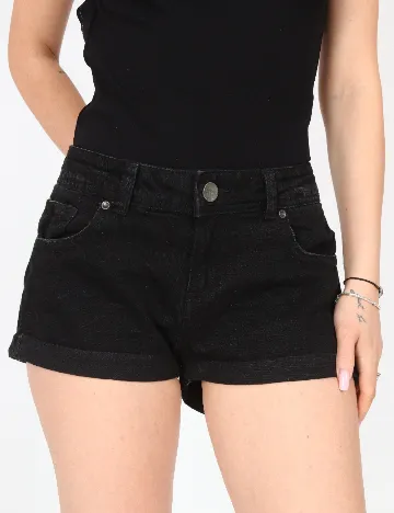 Pantaloni scurti Bershka, negru