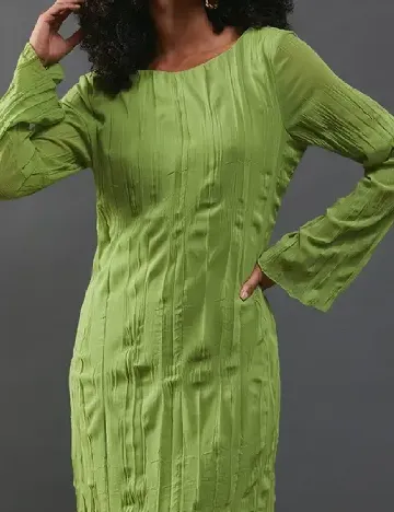Rochie lunga WAREHOUSE, verde