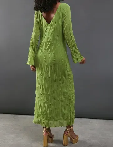 Rochie lunga WAREHOUSE, verde